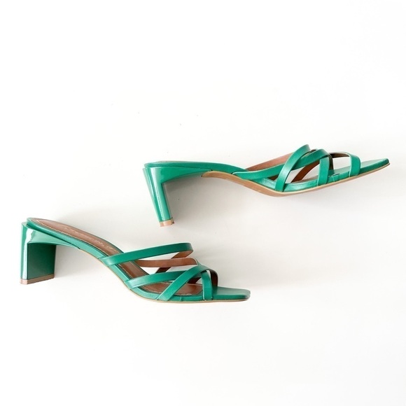 L'INTERVALLE Kelly Green Strappy block heel - Picture 2 of 11